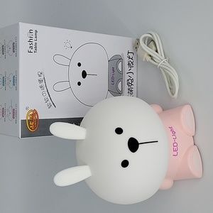 Pink Bunny Night Light Lamp New
